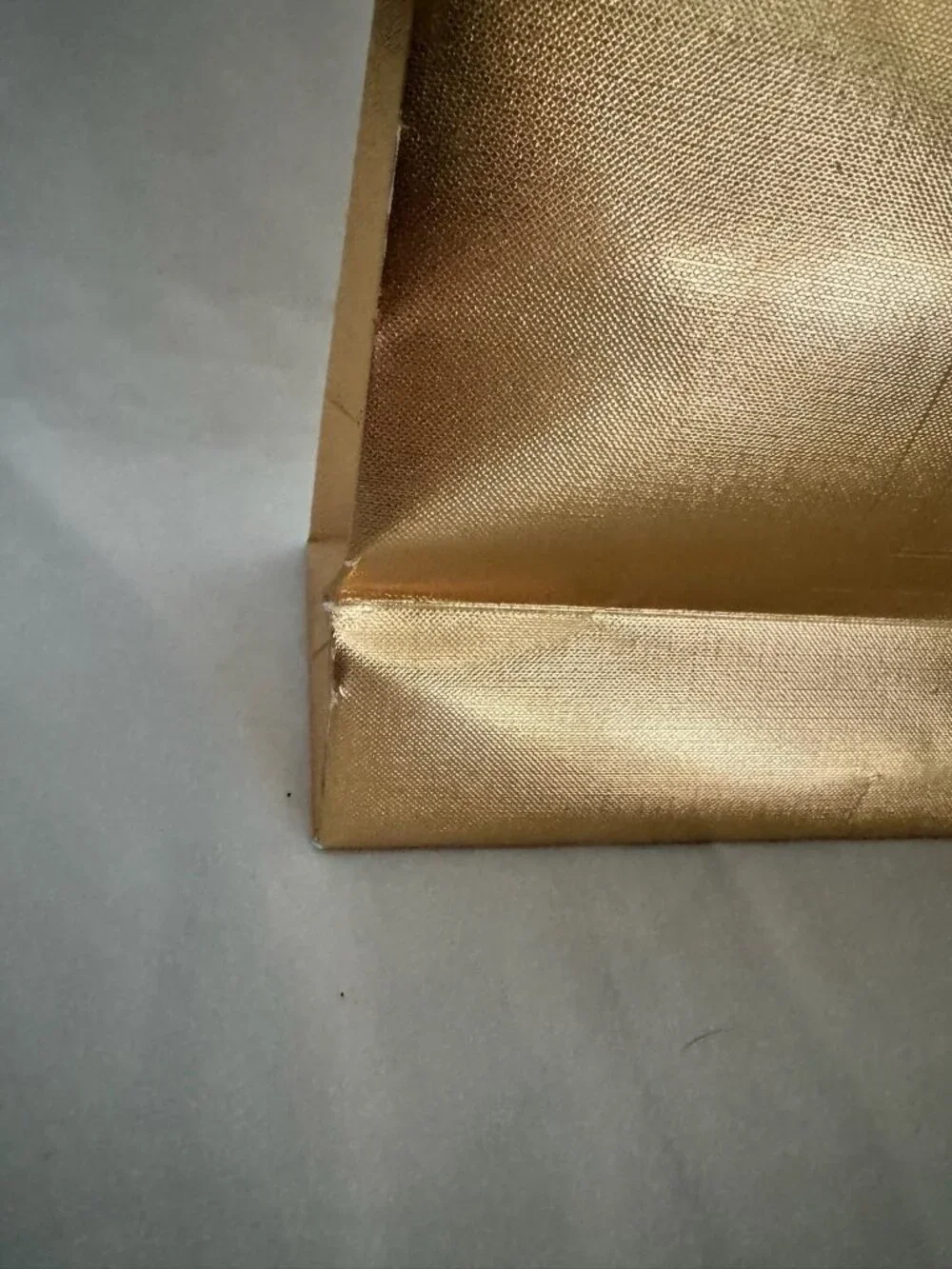 Saint Laurent Paper Shopping Bag Reusable Gold  11.5